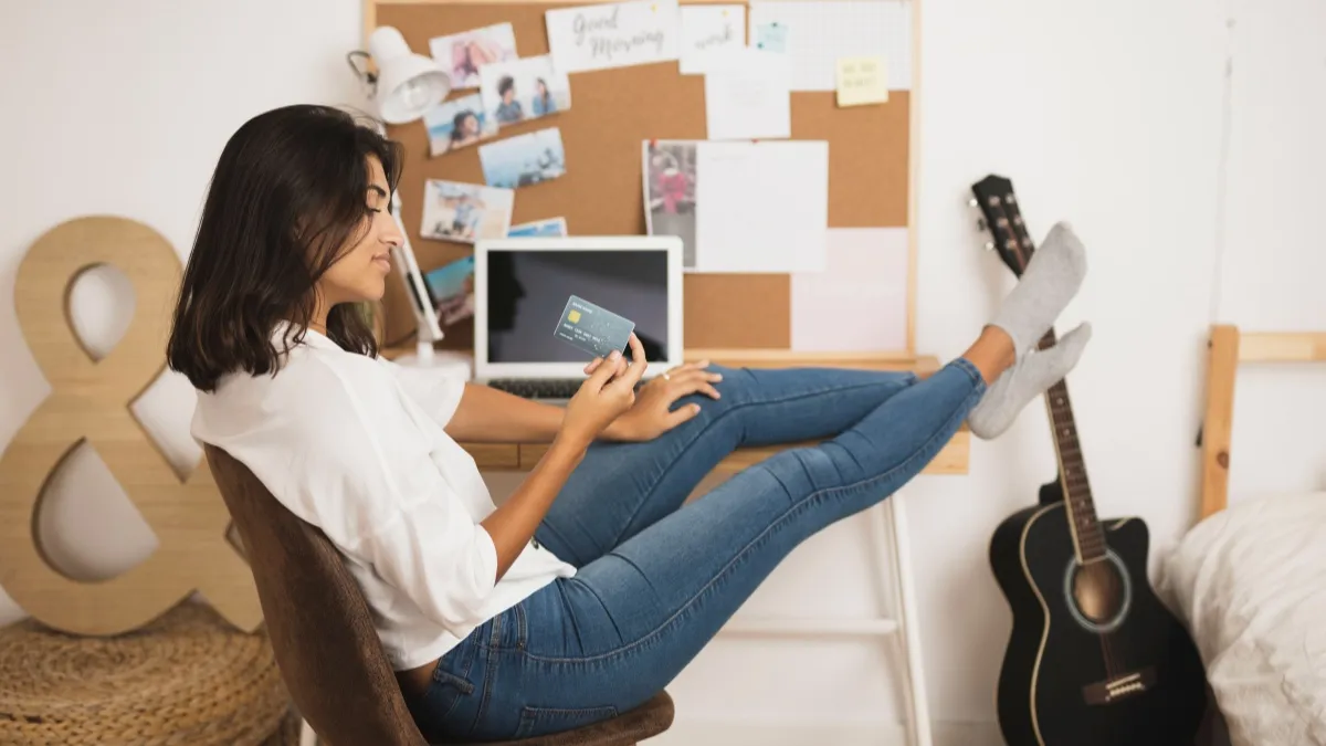 Person enjoying screen-free activities